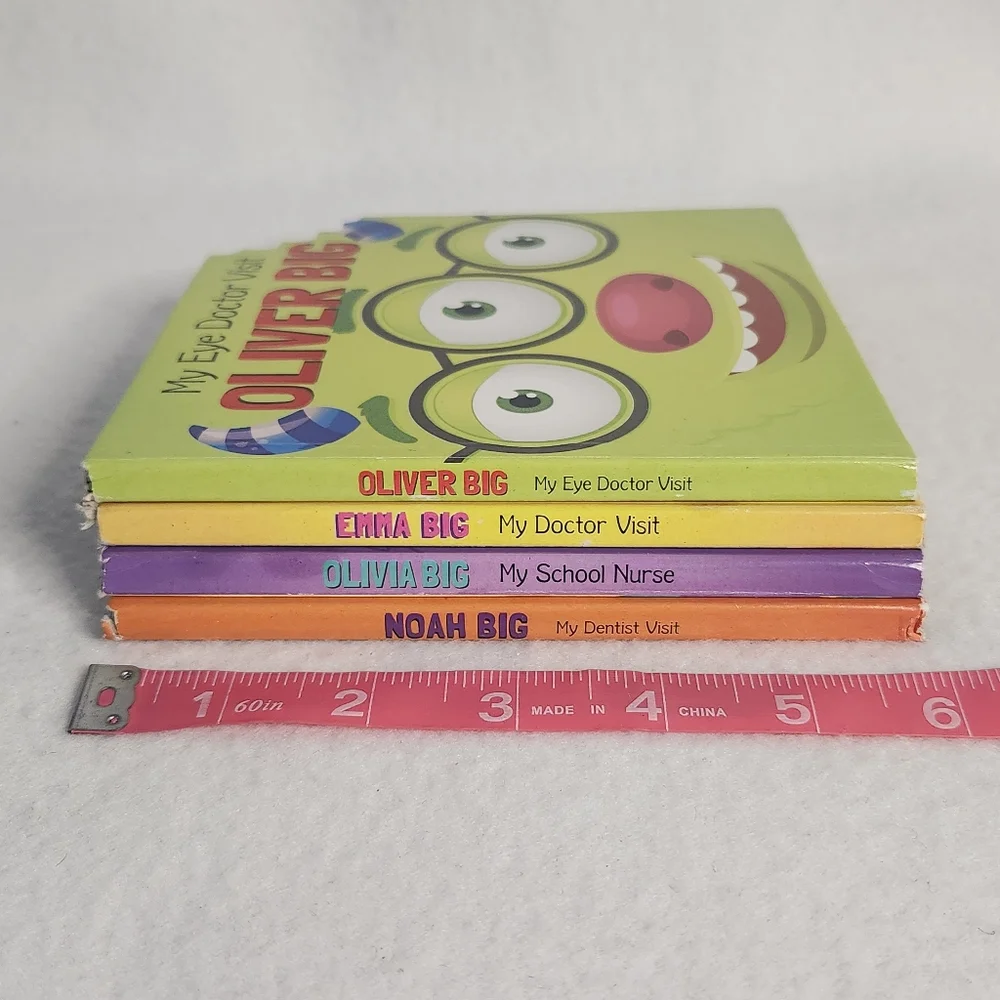 4-Pack Book Bundle Set My Doctor Visits The Big Family Series Books For Children